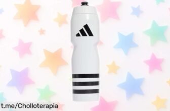 Consigue la botella deportiva Adidas Tiro de 750 ml a un precio rebajado y disfruta de cada sorbo como si fuera una victoria; ¡No te quedes sin la tuya!