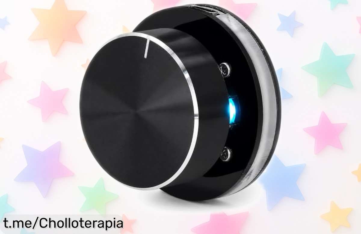 Control de volumen USB para PC y Android con rueda 360: ¡ajusta el audio al instante! Super chollo con botones personalizables y luz RGB, ¡no te lo pierdas!