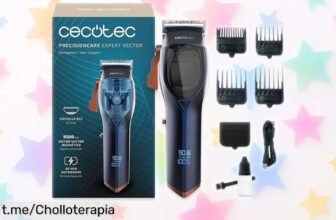 Cortapelos potente Cecotec PrecisionCare Expert Vector: chollazo para lograr el corte perfecto en casa con un motor bestial y 90 minutos de autonomía. ¡No te quedes sin él!