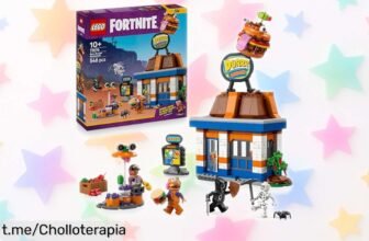 Crea tu propio restaurante de hamburguesas con el set LEGO Fortnite 77076, incluye 4 minifiguras y un traje exclusivo. ¡No te quedes sin este chollazo para tus peques gamers!