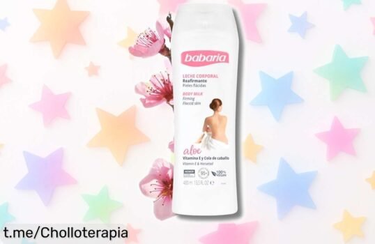 Crema corporal Babaria con aloe vera y vitamina E a precio de ganga, ¡hidrata tu piel y siente la firmeza que tanto deseas! No te quedes sin ella, el tiempo vuela.