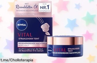 Crema de noche NIVEA Vital con aceite de rosa para piel madura, ¡rebajada y lista para hacerte despertar radiante! No te la pierdas, un mimoso chollazo que tu rostro merece.