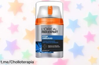 Crema hidratante antiarrugas L'Oréal Paris Men Expert Stop-Arrugas a un precio de escándalo, ¡deja tu piel radiante y rejuvenecida! No te lo pierdas, ¡date el gusto ahora!