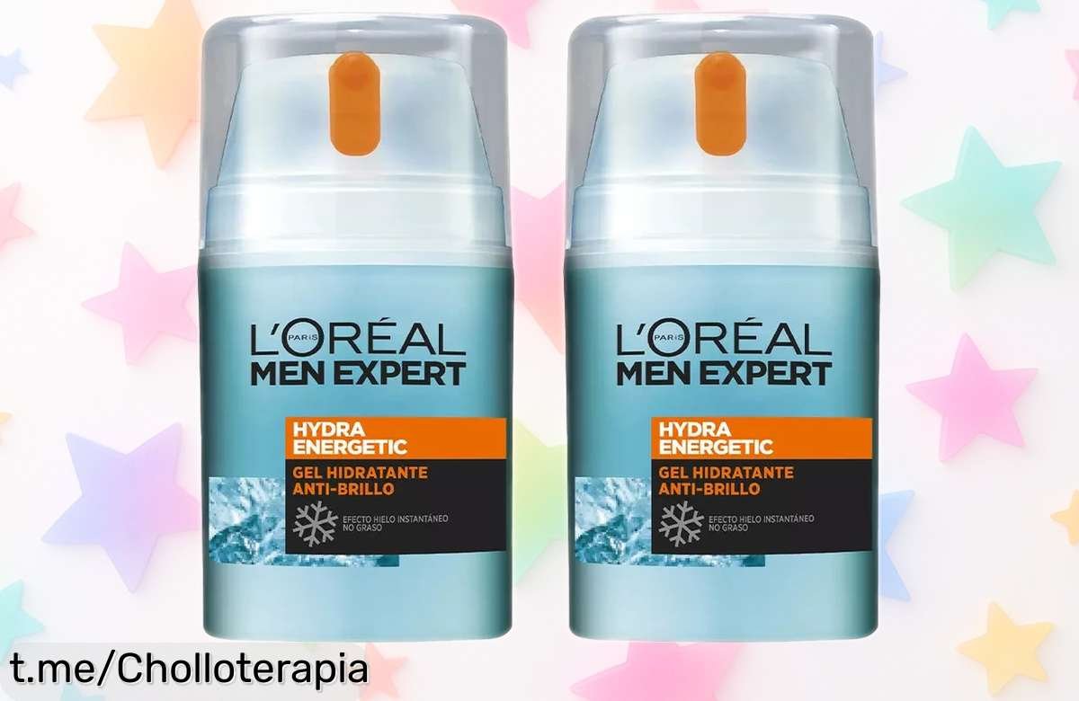 Crema hidratante facial L’Oréal Paris Men Expert para hombres: efecto antibrillo y pack de 2, ¡ofertón a precio loco que dejará tu piel fresca y mate! No te lo pierdas.