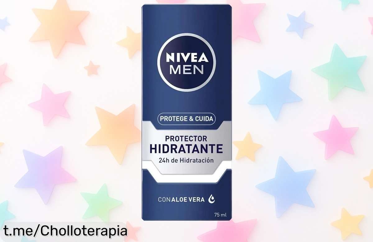 Crema hidratante facial NIVEA MEN que cuida y protege tu piel a diario, ¡ofertón solo por tiempo limitado! No dejes pasar esta oportunidad única.