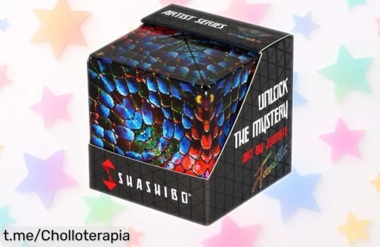 Cubo antiestrés transformable Shashibo The Chameleon: ¡un super chollo que cambia en más de 100 formas y mantendrá tu mente activa! Hazte con uno ahora y desata tu creatividad.