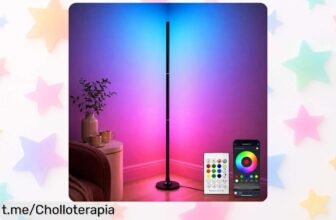 Dale vida a tu hogar con la sorprendente lámpara de pie LED RGB Aogled, más de 16 millones de colores te esperan: ¡aprovéchalo ya y transforma tus momentos en pura magia!