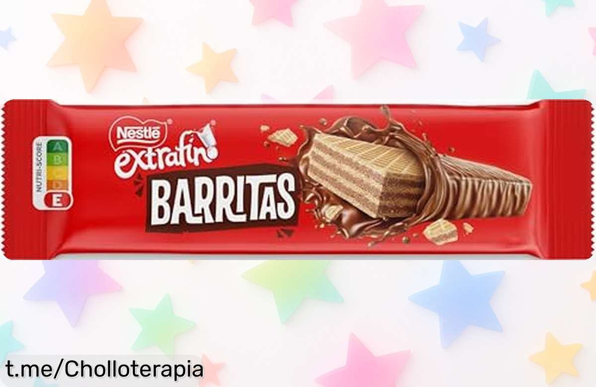 Deliciosa barrita de barquillo Nestlé Extrafino: capricho crujiente y cremoso a un precio de ganga que no querrás dejar escapar, ¡date ese placer ahora!