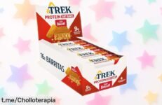 Deliciosas barritas de avena proteicas JB's TREK sabor Biscoff con chocolate, pack de 16 unidades: ¡rebajadas y perfectas para disfrutar sin remordimientos!