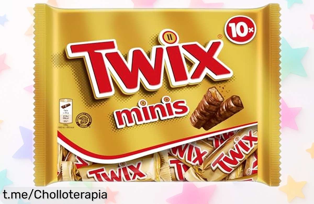 Deliciosas chocolatinas Twix Minis en pack de 10, el capricho perfecto que trae diversión a tu vida ¡Aprovecha este precio de ganga y endulza tus momentos ya!