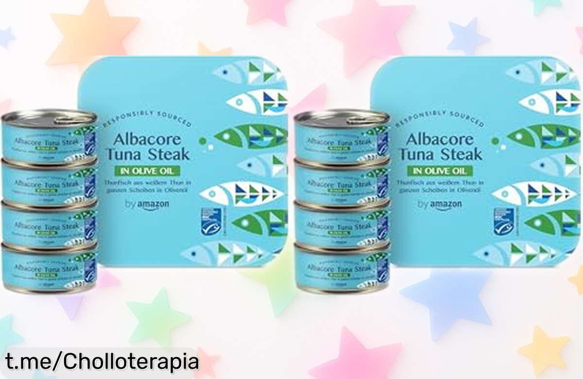 Delicioso bonito del norte en aceite de oliva by Amazon MSC, 2 packs de 4 latas: ¡un chollazo para tu despensa que hará feliz a todos en la mesa!