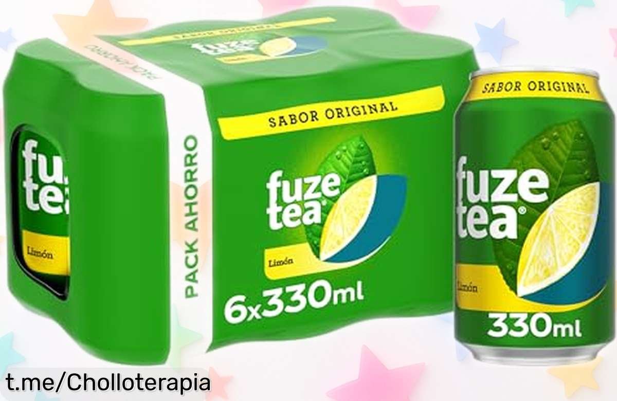 Delicioso refresco de té helado con limón Fuze Tea: pack de 6 latas para disfrutar un chollo refrescante que no podrás dejar pasar. ¡Queda poco tiempo para saborearlo!