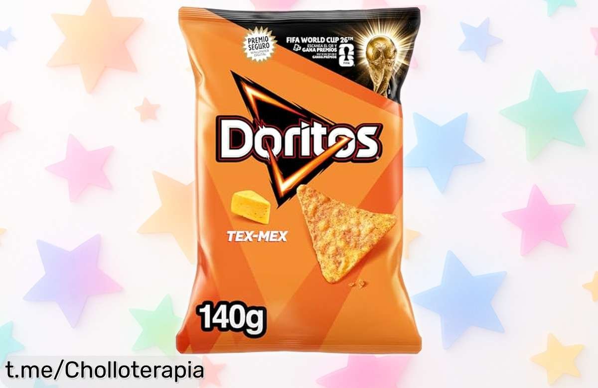Deliciosos nachos con sabor a queso Doritos Tex Mex, super crujientes y por un precio rebajado que no podrás resistir; ¡haz que tus momentos sean más sabrosos!