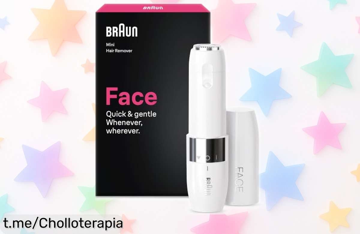 Depiladora facial Braun Mini FS1005, chollazo que elimina el vello más fino y deja tu piel suave; ¡la oportunidad perfecta para Retocarte donde quieras!