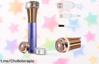 Depiladora facial eléctrica iMusthav, perfecta para eliminar los pelitos más finos sin irritar: ¡rebajada y con acabado dorado de 18 quilates que hará brillar tu belleza!