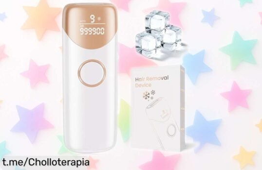 Depiladora láser IPL con enfriamiento para mujer, cuida tu piel mientras reduces el vello en casa; aprovecha el cupón y llévate este chollazo antes de que se acabe.