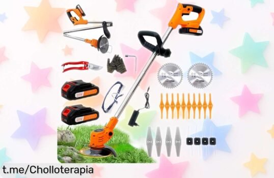 Desbrozadora a batería OUTIGO de 800 W, con pack de 2 baterías: ¡super chollo para mantener tu jardín impecable y disfrutar del aire libre! ¡No te quedes sin la tuya ya!