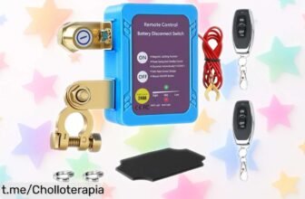 Desconectador de batería BOSYTRO con mando a distancia, un chollazo que protege tu vehículo y evita problemas. ¡No te quedes sin el tuyo y asegura tus viajes!