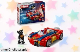 Descubre el increíble coche de SpiderMan LEGO con 2 minifiguras, ¡regalazo para pequeños héroes que les encantan las aventuras! No te quedes sin él, es un chollazo inesperado.