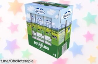 Descubre el increíble pack de 6 bricks de 1L de CLA Leche Desnatada, ¡ahora a un precio de ganga que no podrás dejar pasar! Aprovecha y disfruta en familia.