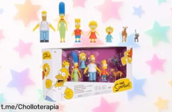 Descubre el pack familiar de figuras articuladas de Los Simpson y crea momentos únicos con Homer, Marge y los demás, ¡aprovecha este ofertón que no se repetirá!