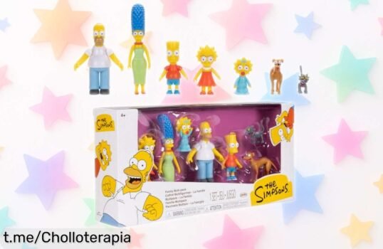 Descubre el pack familiar de figuras articuladas de Los Simpson y crea momentos únicos con Homer, Marge y los demás, ¡aprovecha este ofertón que no se repetirá!