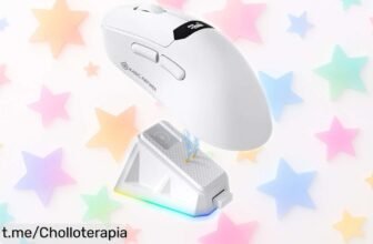 Descubre el ratón gaming inalámbrico A.JAZZ x MagicRefiner R1, super ligero y potente con 25.000 DPI, ¡aprovecha este ofertón que te dará libertad total para jugar!