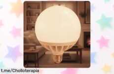 Descubre la bombilla LED globo grande E27 de 25W Atomant, un super chollo que ilumina con colores naturales y calidad increíble. ¡Tu hogar brillará a precio loco!