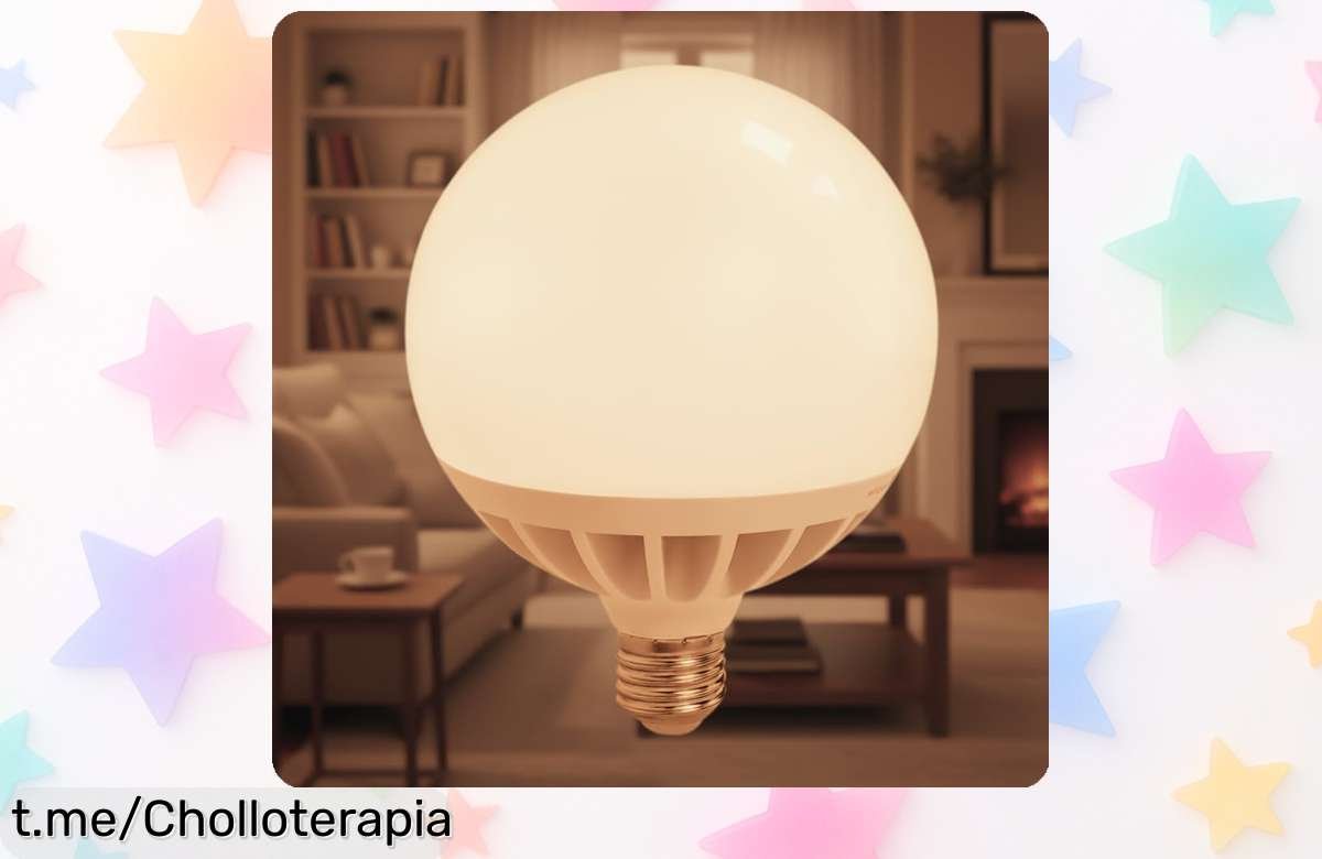 Descubre la bombilla LED globo grande E27 de 25W Atomant, un super chollo que ilumina con colores naturales y calidad increíble. ¡Tu hogar brillará a precio loco!