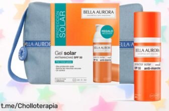 Descubre la crema solar facial antimanchas Bella Aurora: efecto mate y control de brillos con neceser gratis, ¡esta oferta no se repite! Dale a tu piel el cuidado que merece hoy mismo.