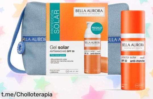 Descubre la crema solar facial antimanchas Bella Aurora: efecto mate y control de brillos con neceser gratis, ¡esta oferta no se repite! Dale a tu piel el cuidado que merece hoy mismo.