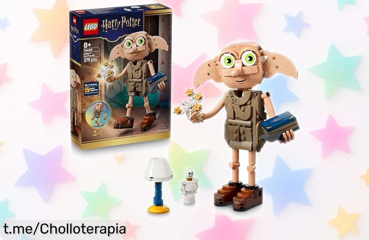 Descubre la figura LEGO Harry Potter 2 en 1 de Dobby y Kreacher, un regalazo para fans desde 8 años que no puedes dejar escapar porque su precio ha bajado ¡Corre antes de quedarte sin el tuyo!