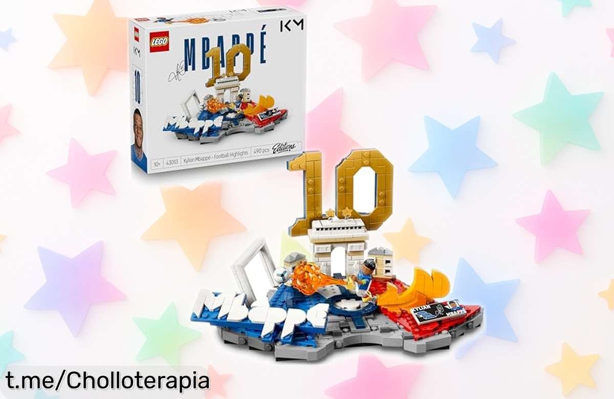 Descubre la increíble maqueta 3D de Mbappé con minifigura y autógrafo: ¡un regalazo que hará brillar la habitación de los más fans del fútbol!
