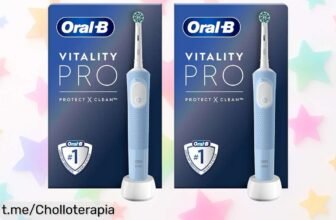 Descubre la limpieza revolucionaria del Cepillo Eléctrico OralB Vitality Pro de Braun con un 50% menos al llevar 2 unidades. ¡No te pierdas esta oportunidad única y sorprende a tu sonrisa!