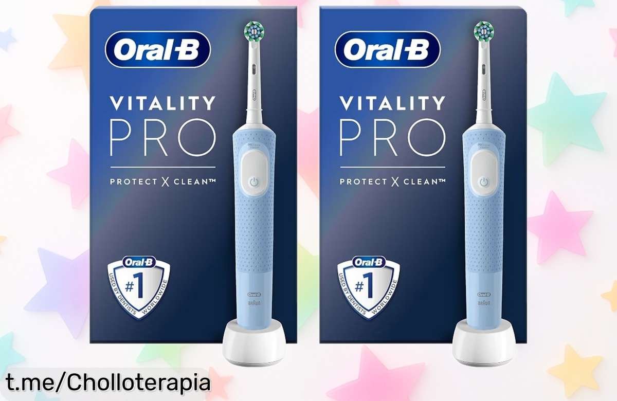 Descubre la limpieza revolucionaria del Cepillo Eléctrico OralB Vitality Pro de Braun con un 50% menos al llevar 2 unidades. ¡No te pierdas esta oportunidad única y sorprende a tu sonrisa!