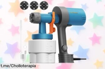 Descubre la pistola de pintura ligera Tilswall Shark 600, perfecta para renovar tus muebles al mejor precio: ¡aprovecha este chollazo que te hará sentir como un profesional del pintado!