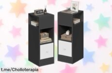 Descubre las mesitas de noche estrechas EUGAD en pack de 2: prácticas, modernas y a un precio imbatible. Dale ese toque especial a tu habitación hoy mismo. ¡No te quedes sin ellas!