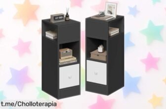 Descubre las mesitas de noche estrechas EUGAD en pack de 2: prácticas, modernas y a un precio imbatible. Dale ese toque especial a tu habitación hoy mismo. ¡No te quedes sin ellas!
