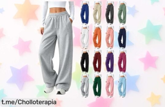 ¡Descubre los cómodos pantalones deportivos anchos para mujer que todos desean y aprovecha un chollazo con el cupón antes de que se acaben!