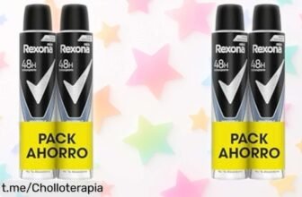 Desodorante antitranspirante Rexona Invisible Ice Pack en pack de 2: ¡ofertón para estar fresquito y libre de manchas hasta 48 horas, no te lo puedes perder!