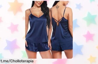 Despierta tu sensualidad con el conjunto de satén RSLOVE, ahora a precio de ganga: ¡hazte un regalazo y deslumbra en cada noche!