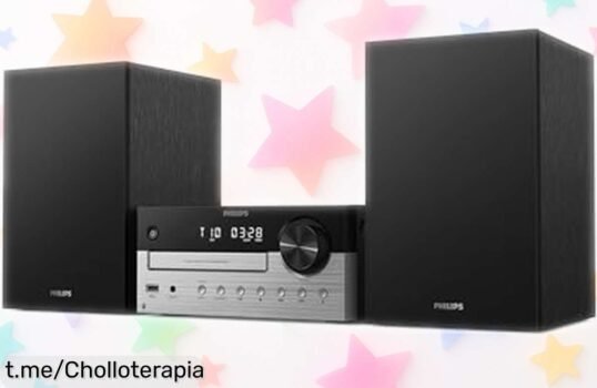 Disfruta de un increíble sonido con el sistema compacto Philips TAM4205M2 a precio de ganga; ¡eleva tus momentos musicales sin dejarte un dineral!