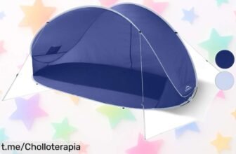 Disfruta del verano con la tienda de playa CRIVIT: montaje exprés y protección solar a un precio de escándalo que hará sonreír a los peques. ¡No te quedes sin ella!
