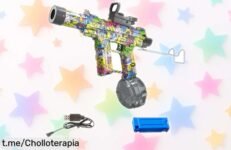 Divertida pistola de agua eléctrica para niños, recarga en 15 segundos y hasta 3.000 disparos: ¡el chollazo que hará inolvidable el verano!¡No te quedes sin la tuya!
