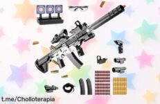 Divertida pistola de espuma blanda con accesorios: rebajada para que vivas batallas épicas y momentos inolvidables con amigos, ¡no te lo pierdas!