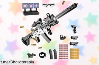 Divertida pistola de espuma blanda con accesorios: rebajada para que vivas batallas épicas y momentos inolvidables con amigos, ¡no te lo pierdas!