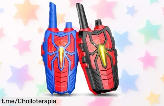 Divertidos walkie talkies Toyokid para niños, resistentes a caídas y con voz clara hasta 300 m: ¡aprovecha este precio de ganga antes que se agoten y asegura la diversión!
