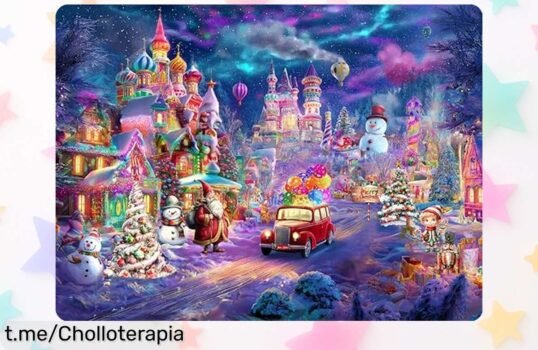 Diviértete montando en familia el increíble puzzle Nattork de 1000 piezas con castillo navideño, ¡un precio de ganga que alegrará tus días festivos!