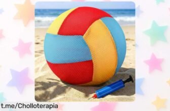 Diviértete sin límites este verano con la pelota de vóley playa suave y silenciosa IHLOOTD, un chollazo para disfrutar al máximo en cualquier lugar.