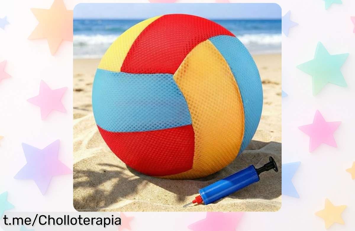 Diviértete sin límites este verano con la pelota de vóley playa suave y silenciosa IHLOOTD, un chollazo para disfrutar al máximo en cualquier lugar.